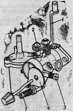 Общий вид карбюратора мотора Ветерок-8М