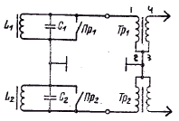 Схема подключения выносного    высоковольтного трансформатора   к   магнето МЛ-10-2с
