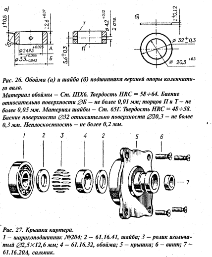Разборка, ремонт и сборка картера и кривошипно-шатунного механизма мотора "Ветерок"